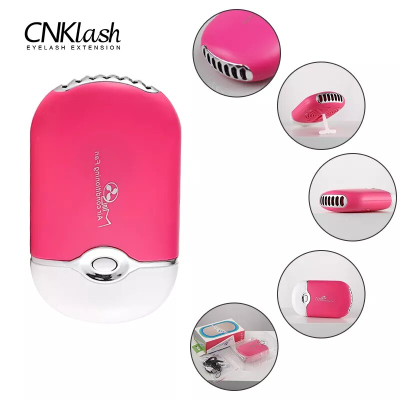 Eyelash Extension Uv Glue - مروحة رموش صغيرة USB سريعة الجفاف