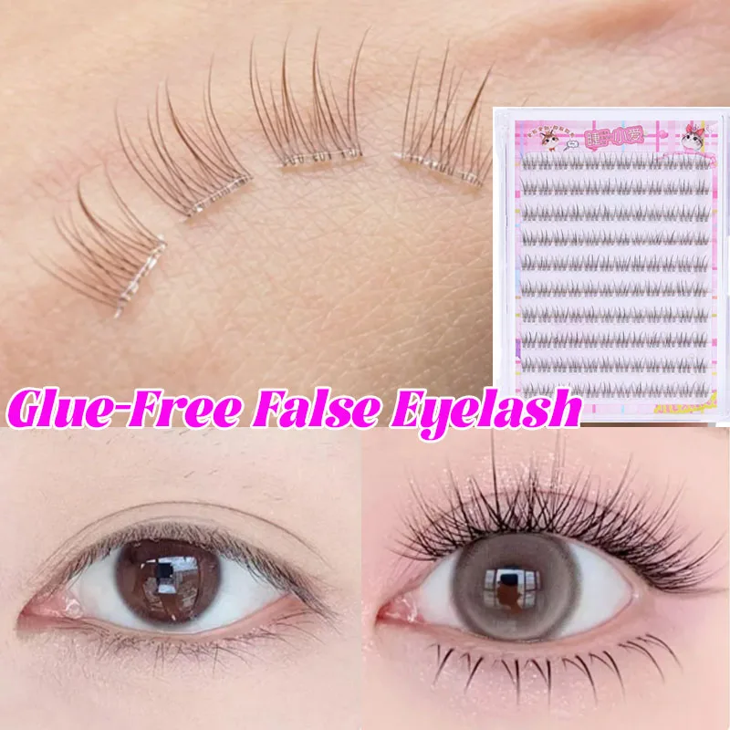 Eyelash Extension No 8 - ذيل السمكة الطبيعية العنقودية رمش كاذبة