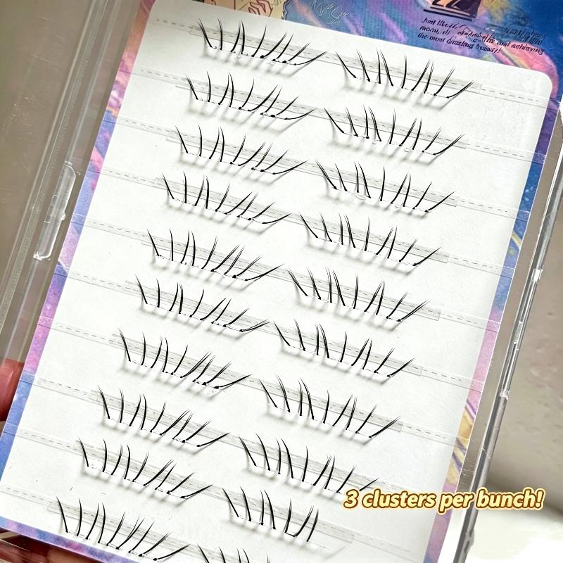 Eyelash Extension Glue - مجموعة رموش سفلية طبيعية كوميدية ذاتية