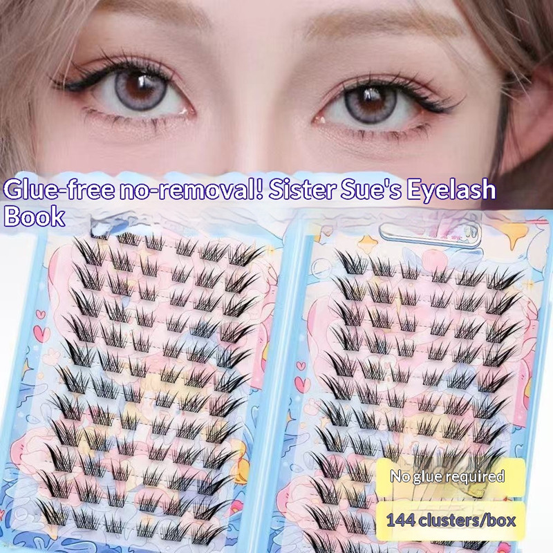 Eyelash Extension Uv Glue - 120 مجموعة لا حاجة إلى غراء