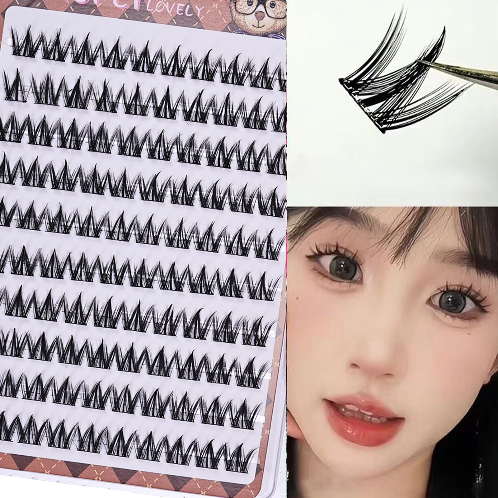 Eyelash Extension Uv Glue - رموش صناعية ذاتية اللصق سميكة خالية