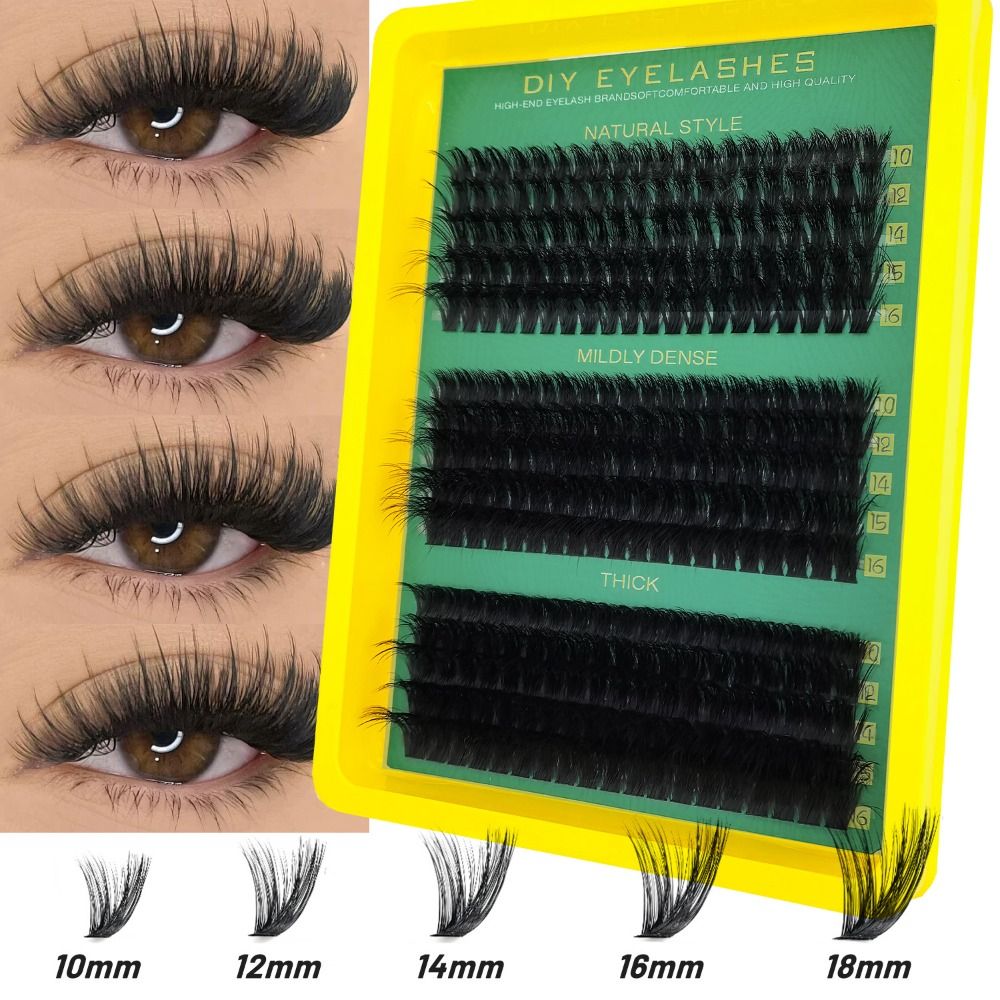 Eyelash Extension Wispy Look - رموش صناعية بمظهر طبيعي، مجموعة تمديد