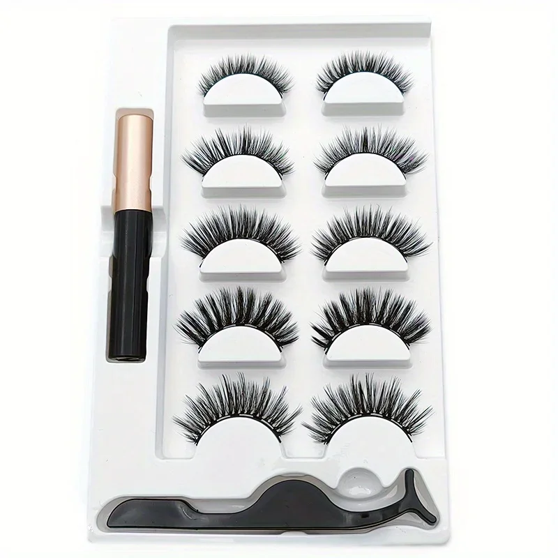 5 أزواج من الرموش Magnete مجمو - مراجعة Eyelash Extension Uv Glue وسعره