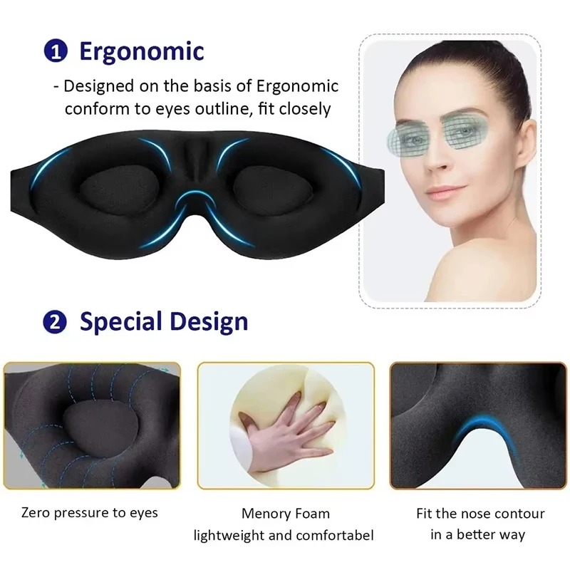 قناع عين من الحرير لحجب الضوء  - مراجعة Eyelash Extension For Men وسعره