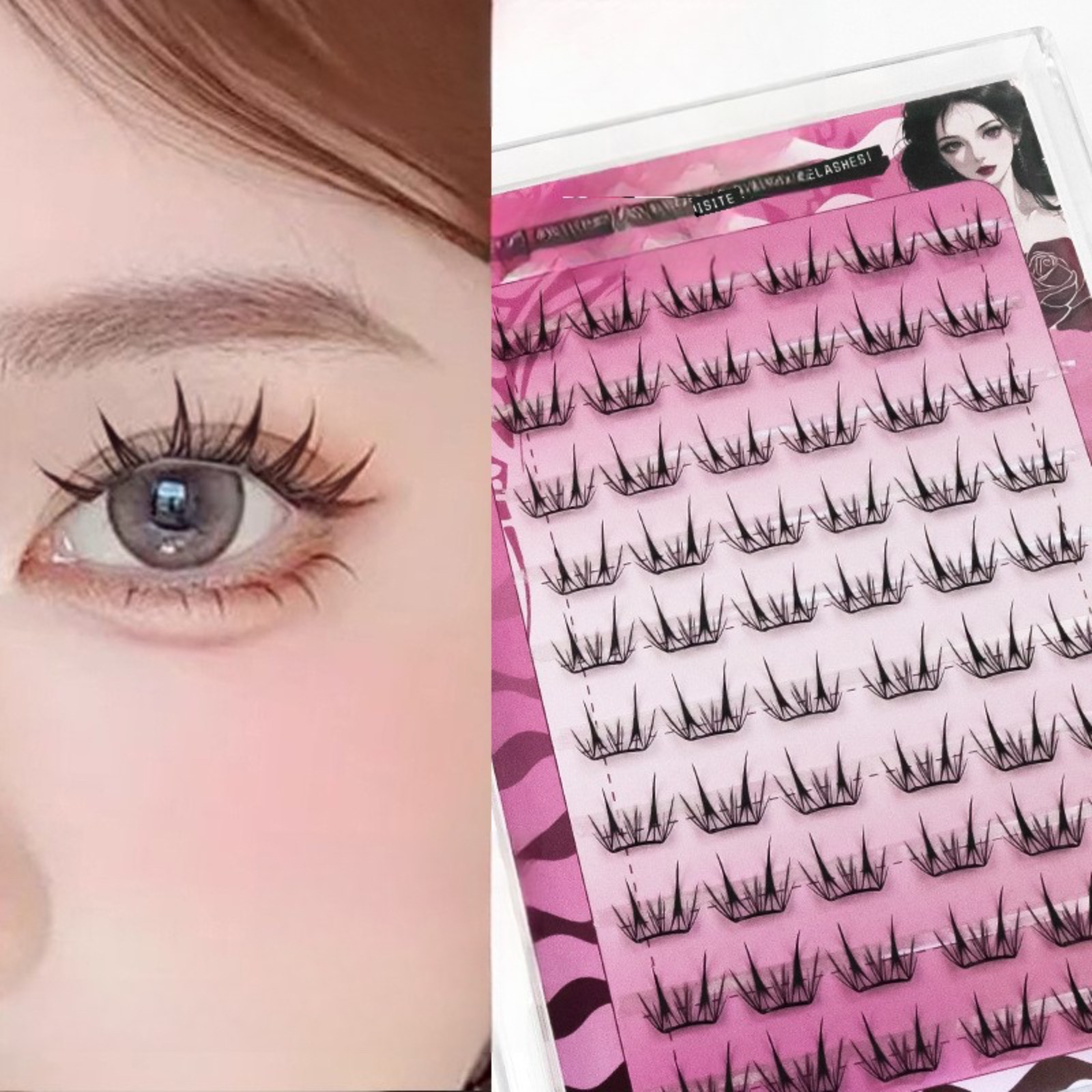 رموش كورية فردية كثيفة ذاتية ا - مراجعة Eyelash Extension Uv Glue وسعره