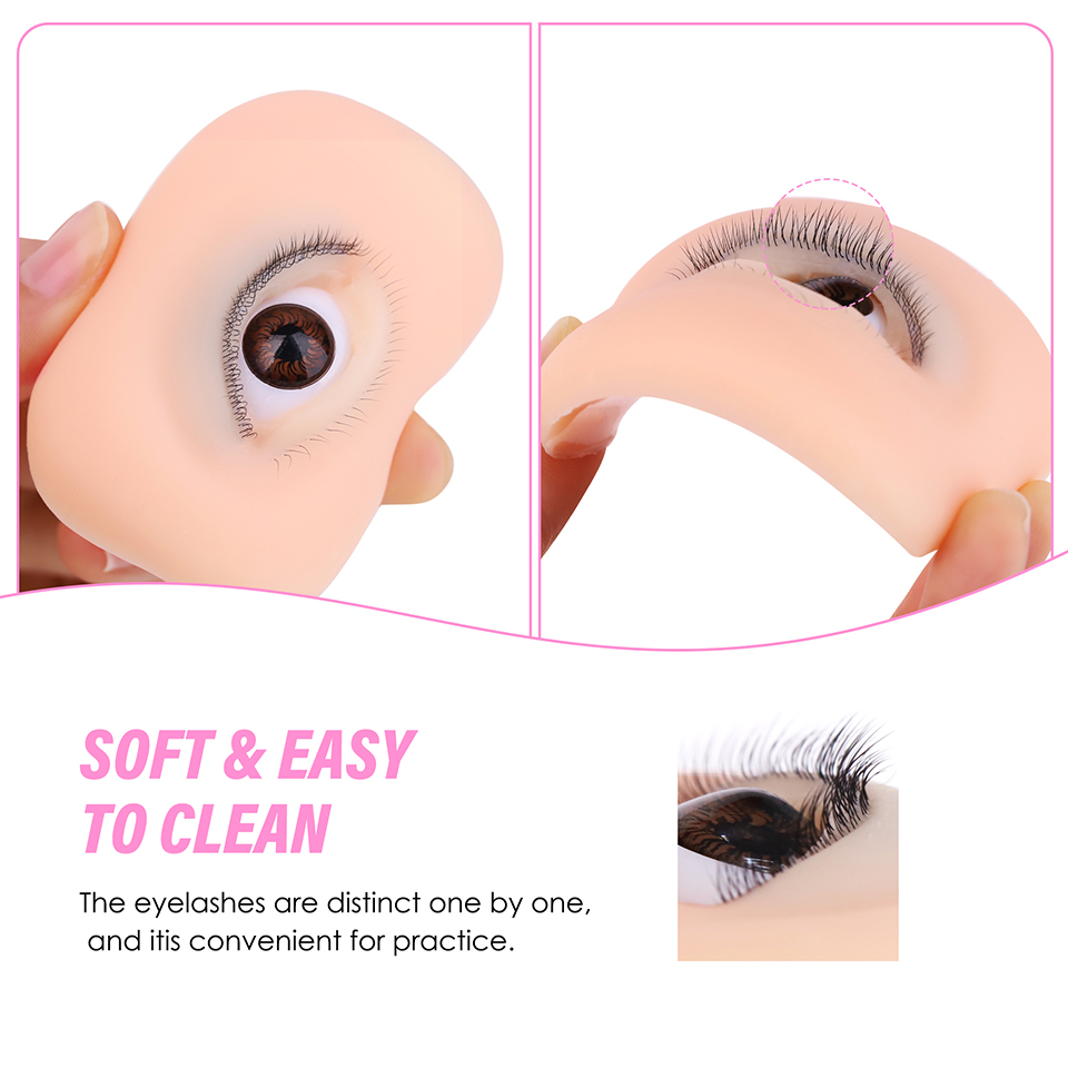 نموذج عيون سيليكون محاكي للتدر - مراجعة Eyelash Extension Doll Eye وسعره