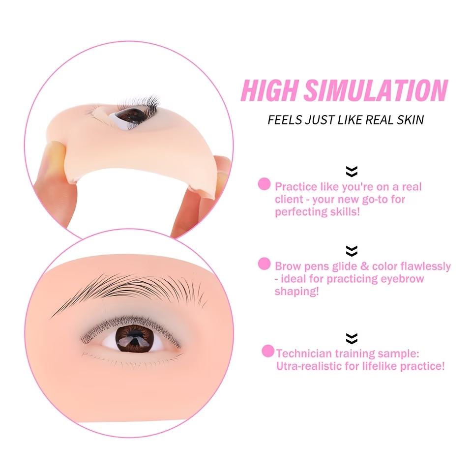 نموذج عيون سيليكون محاكي للتدر - مراجعة Eyelash Extension Doll Eye وسعره