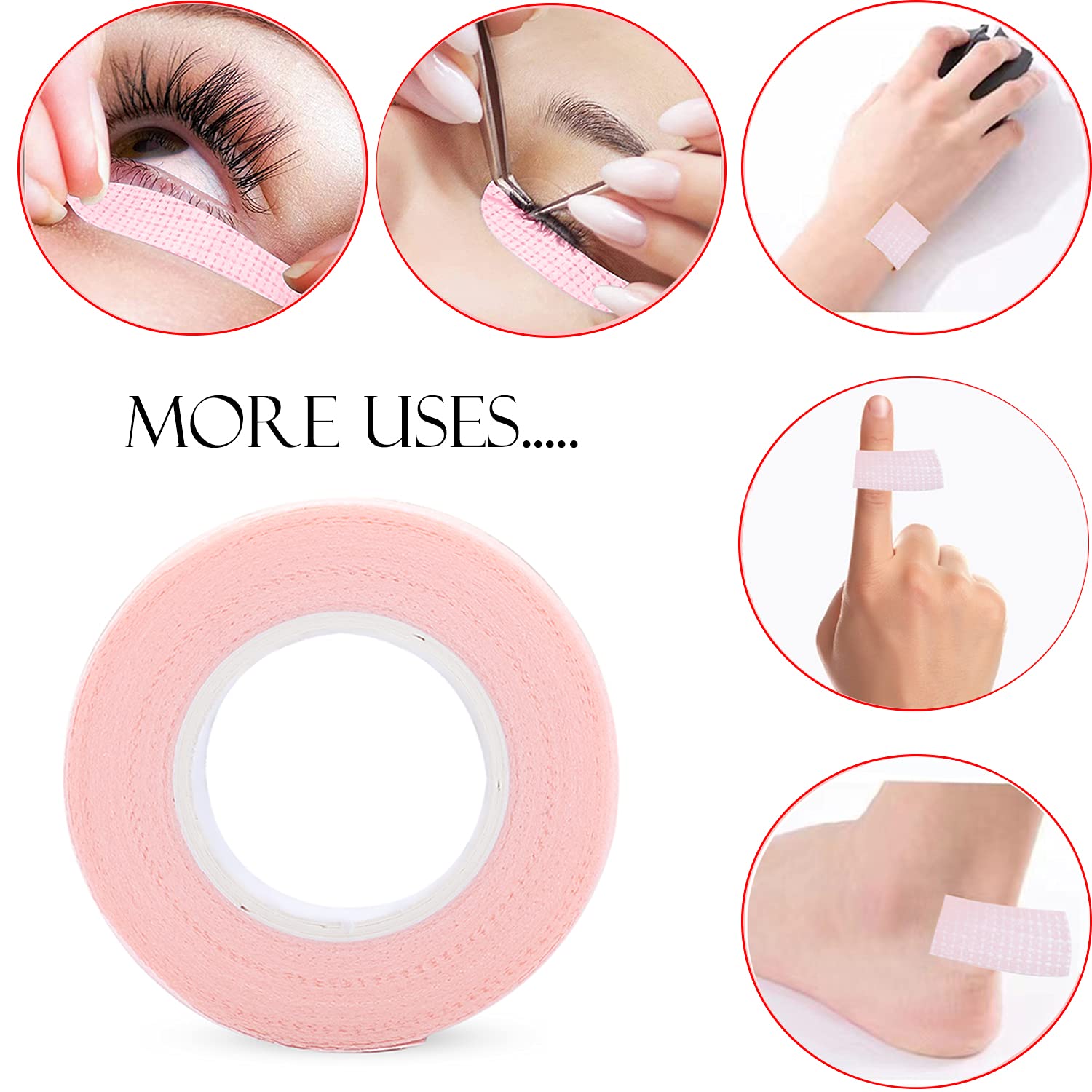6 لفات من شريط الرموش، شريط لا - مراجعة Eyelash Extension Glue وسعره