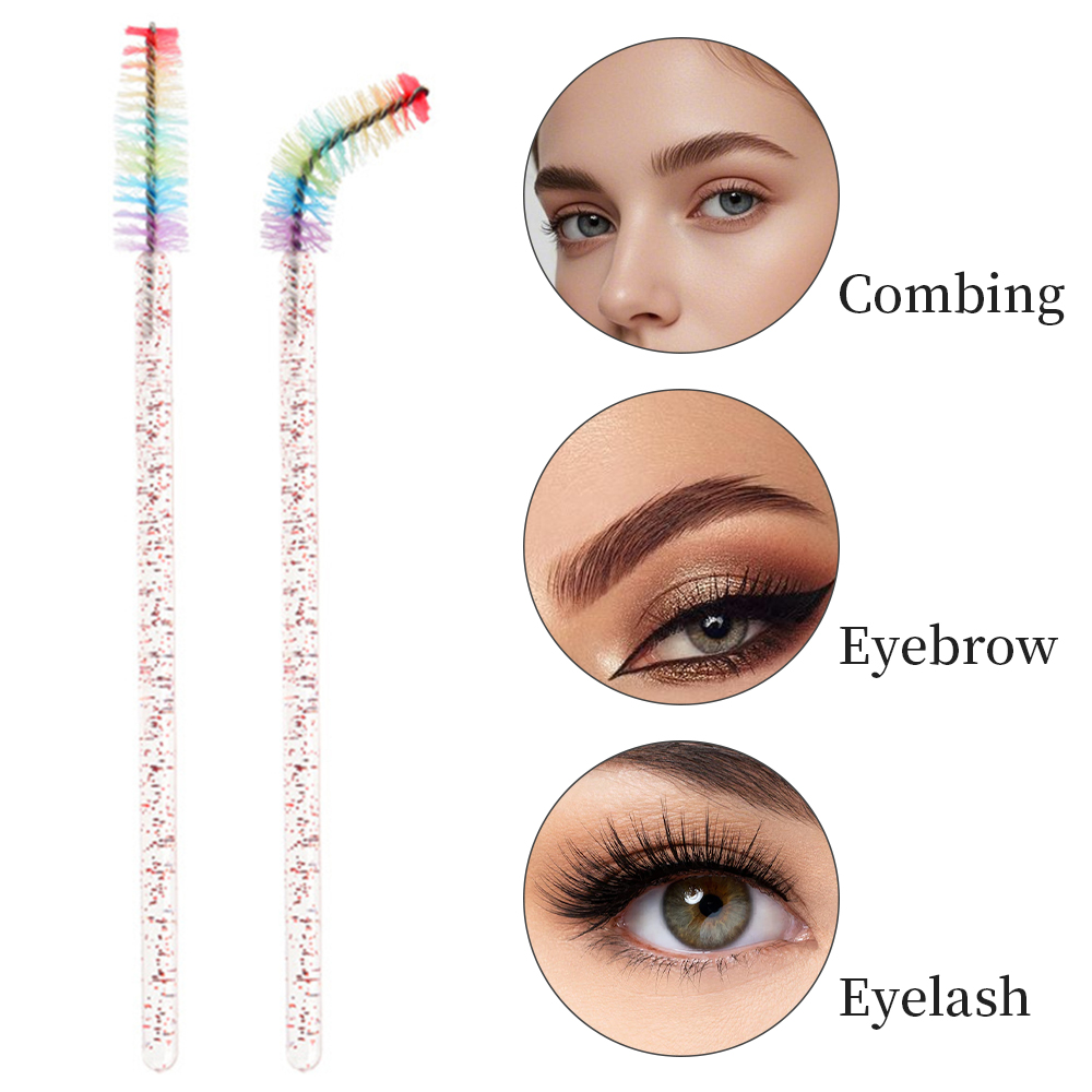 50 قطعة فرشاة رموش كريستالية ق - مراجعة Eyelash Extension Usa وسعره