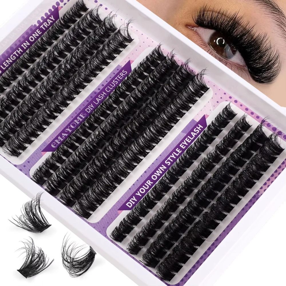 رموش صناعية بمظهر طبيعي، نمط خ - مراجعة Eyelash Extension Wispy Look وسعره