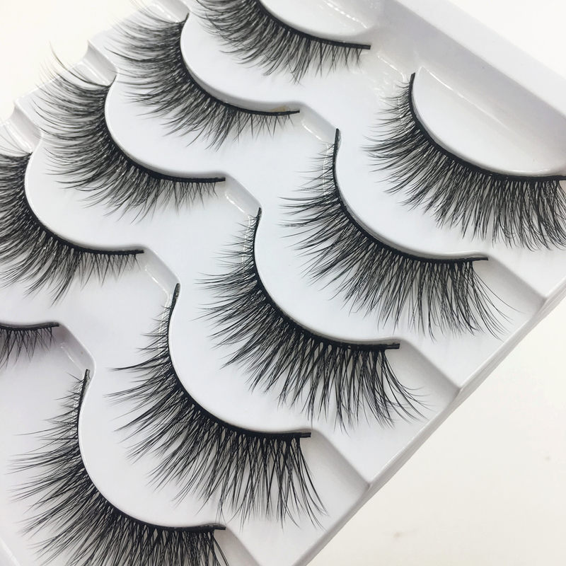 5 أزواج جديدة من الرموش الصناع - مراجعة Eyelash Extension Doll Eye وسعره