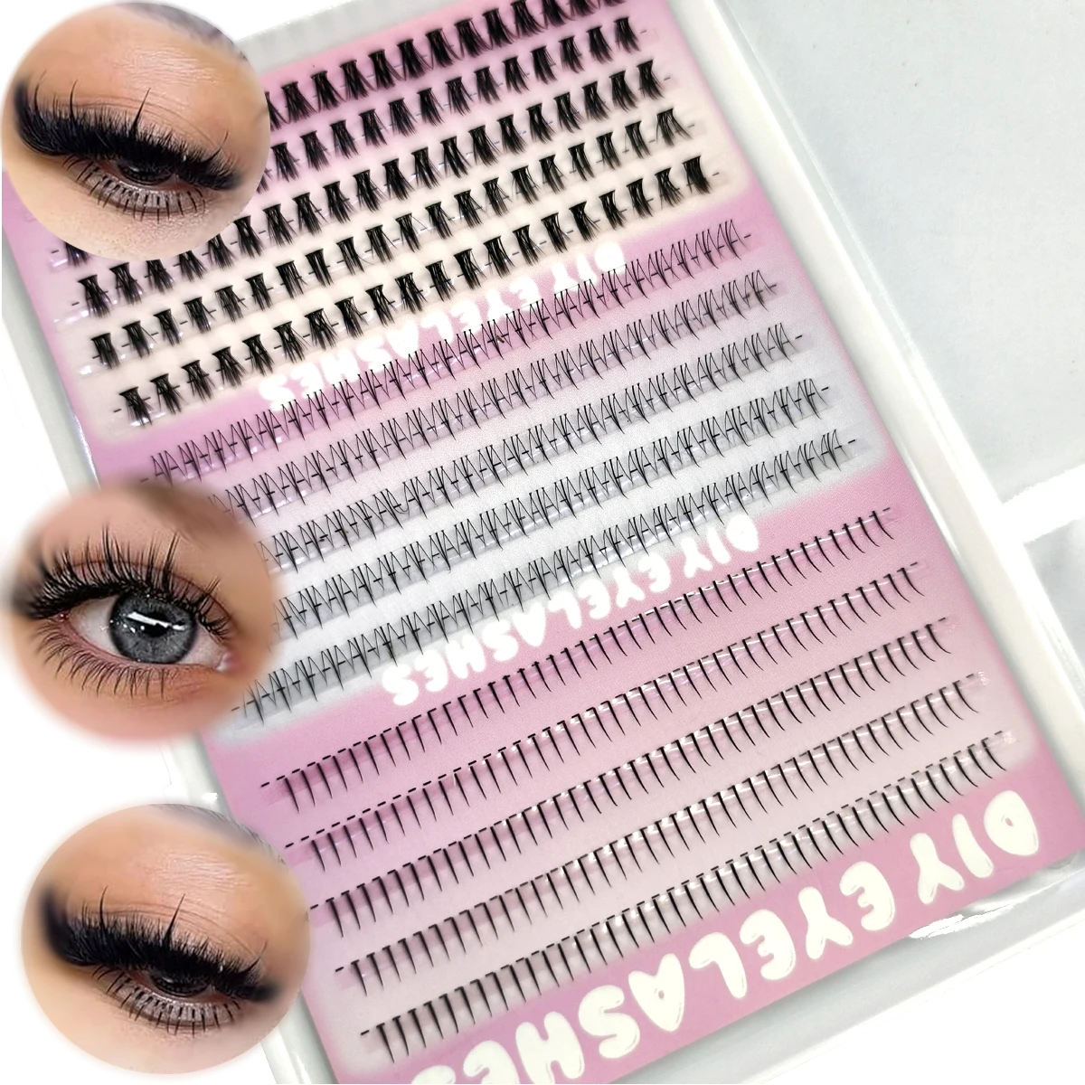 AMSDCN 3stylesBottom 15 صفًا م - مراجعة Eyelash Extension Wispy Look وسعره