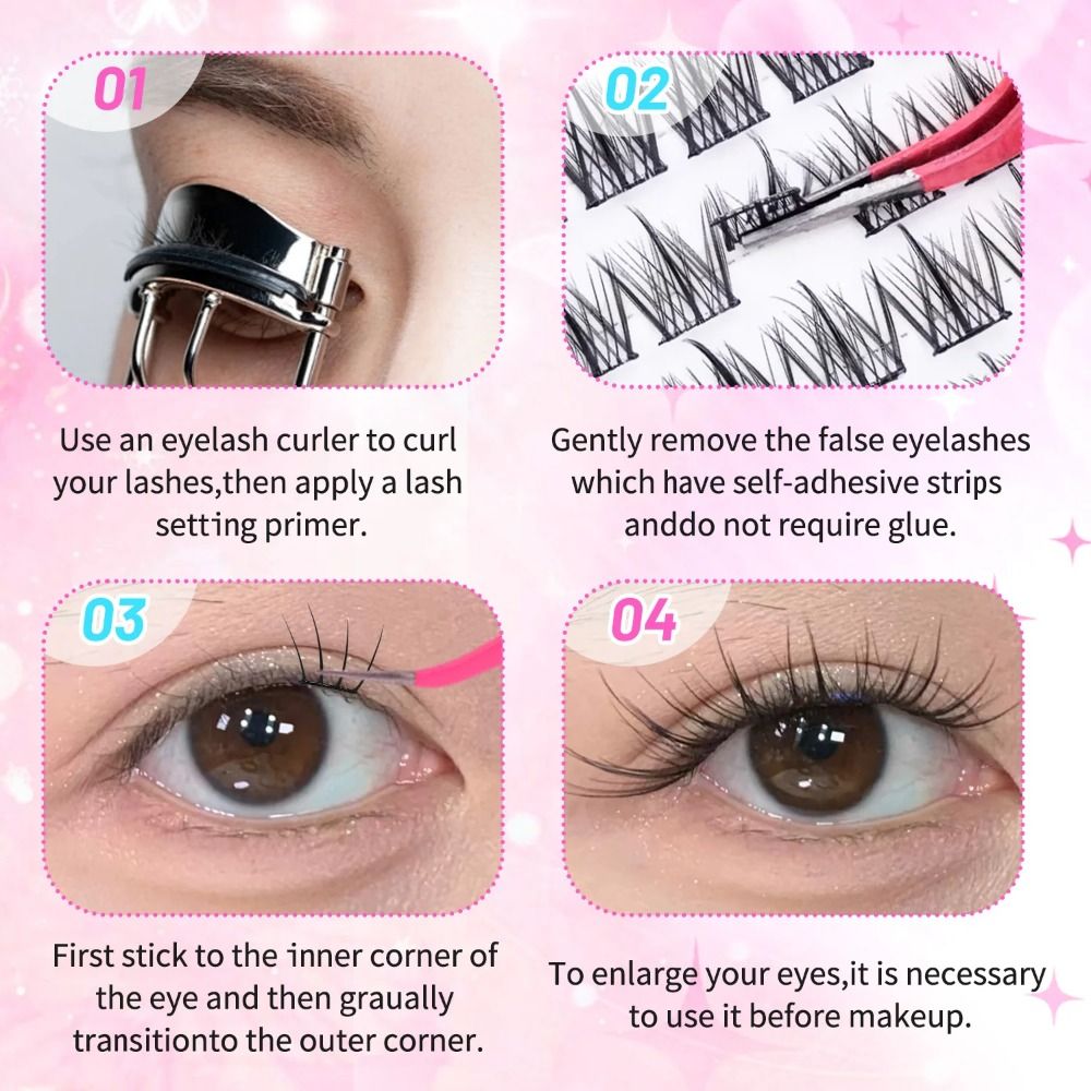 رموش صناعية ذاتية اللصق بطول 8 - مراجعة Eyelash Extension No 8 وسعره