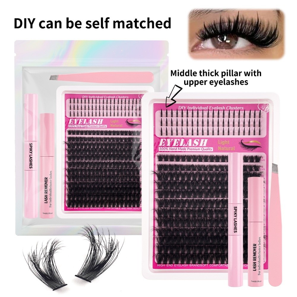 رموش صناعية طبيعية المظهر بطول - مراجعة Eyelash Extension Wispy Look وسعره