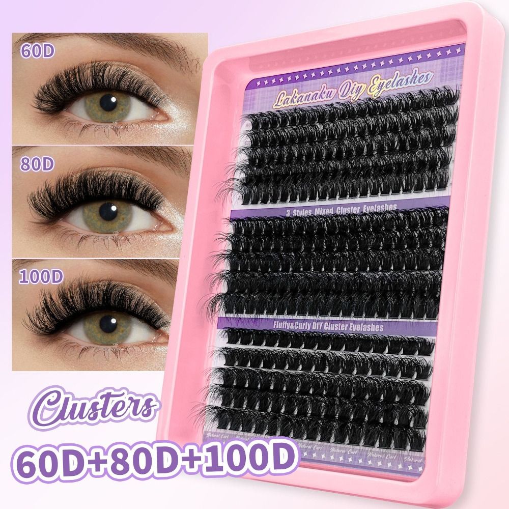 رموش صناعية بطول 9-16 مم، ثلاث - مراجعة Eyelash Extension Wispy Look وسعره