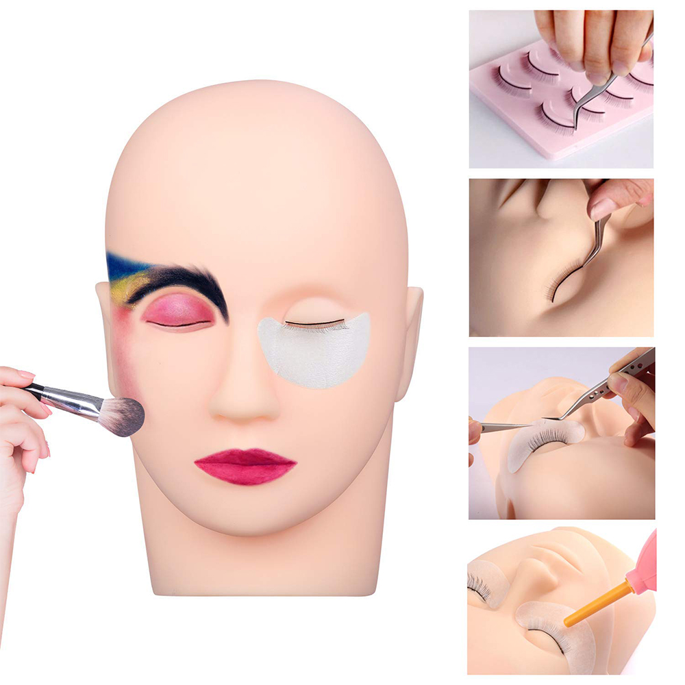 رأس مانيكان مطاطي ناعم لتمديد  - مراجعة Eyelash Extension For Men وسعره